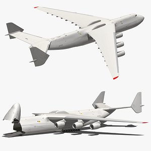 Antonov An225 White Livery 3D model
