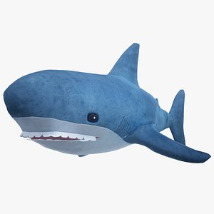 3D ikea blahaj skark toy model
