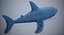 3D ikea blahaj skark toy model