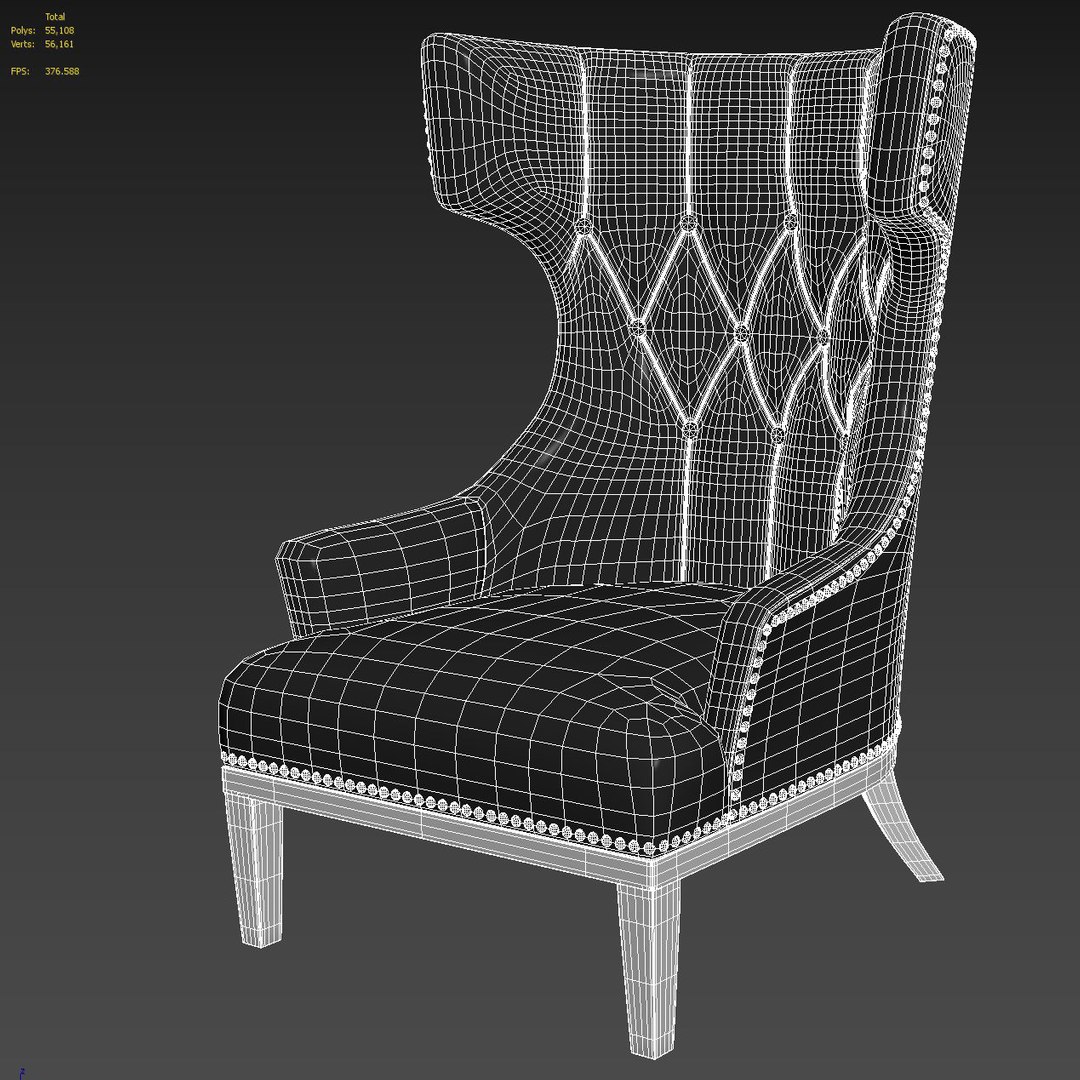 Chair Wing Mr Model - TurboSquid 1188491