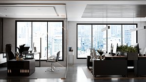 Modern Boss Office blender 3d 3D