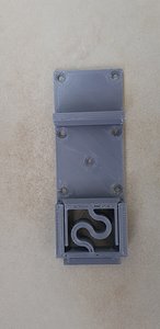 3D model 35mm DIN Rail fixing clamp