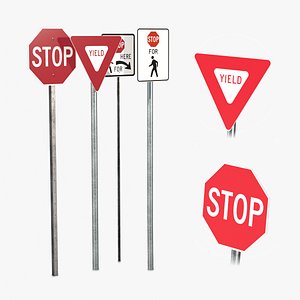Road Signs Pack - Regulatory Stop Signs