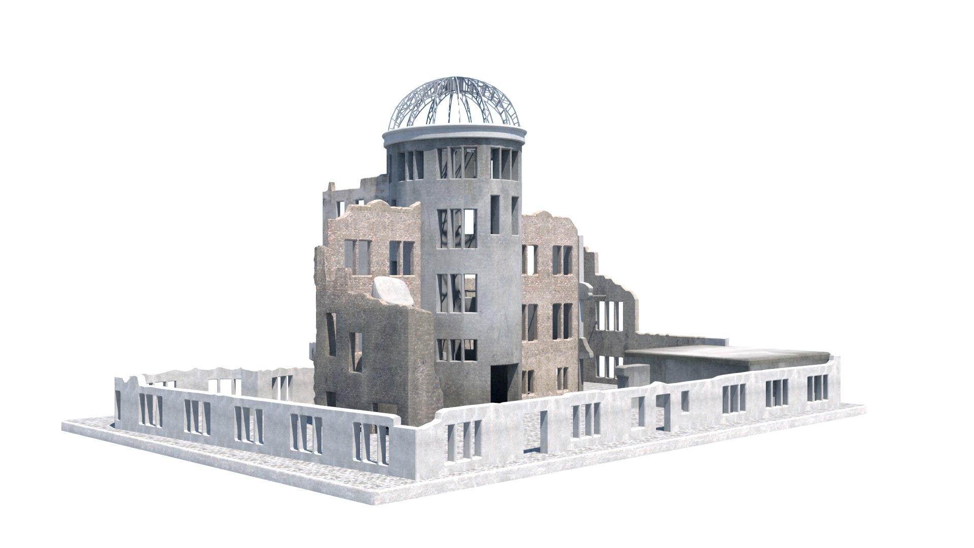 3D Atomic bomb dome model https://p.turbosquid.com/ts-thumb/Ej/ItcRn0/fy/004/jpg/1642501824/1920x1080/fit_q87/32b0265783ae7b1a89aa7f0429bf4a0373ec4e7a/004.jpg