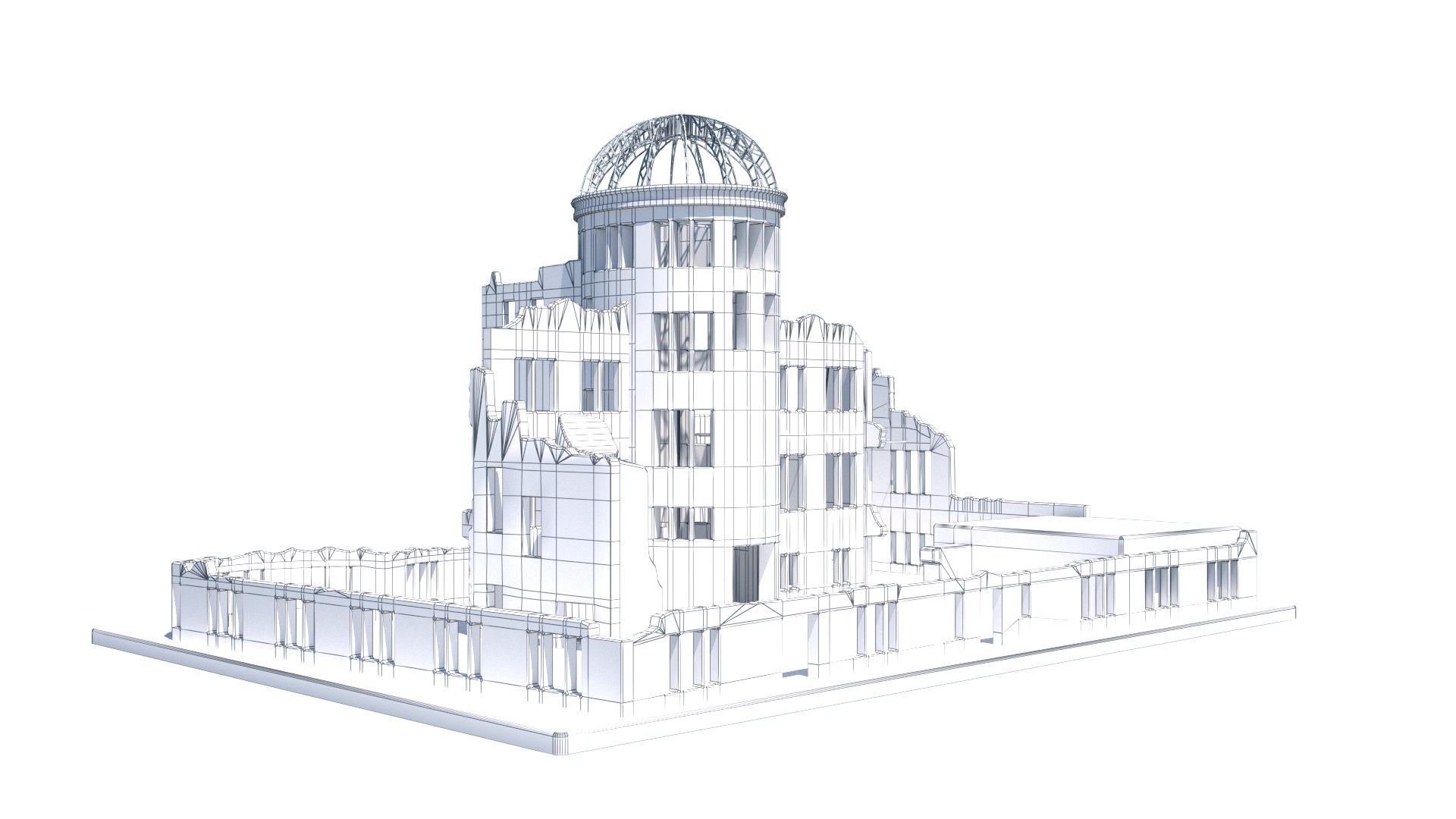 3D Atomic bomb dome model https://p.turbosquid.com/ts-thumb/Ej/ItcRn0/q5/004_wire/jpg/1642501857/1920x1080/fit_q87/73aad4e55d416cfede31d4001807153ca97373d6/004_wire.jpg