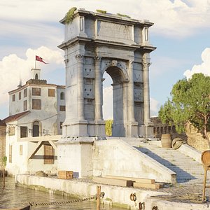 3D Roman Triumphal Arch - Photoscan model