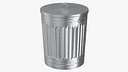 Galvanized Steel Trash Can