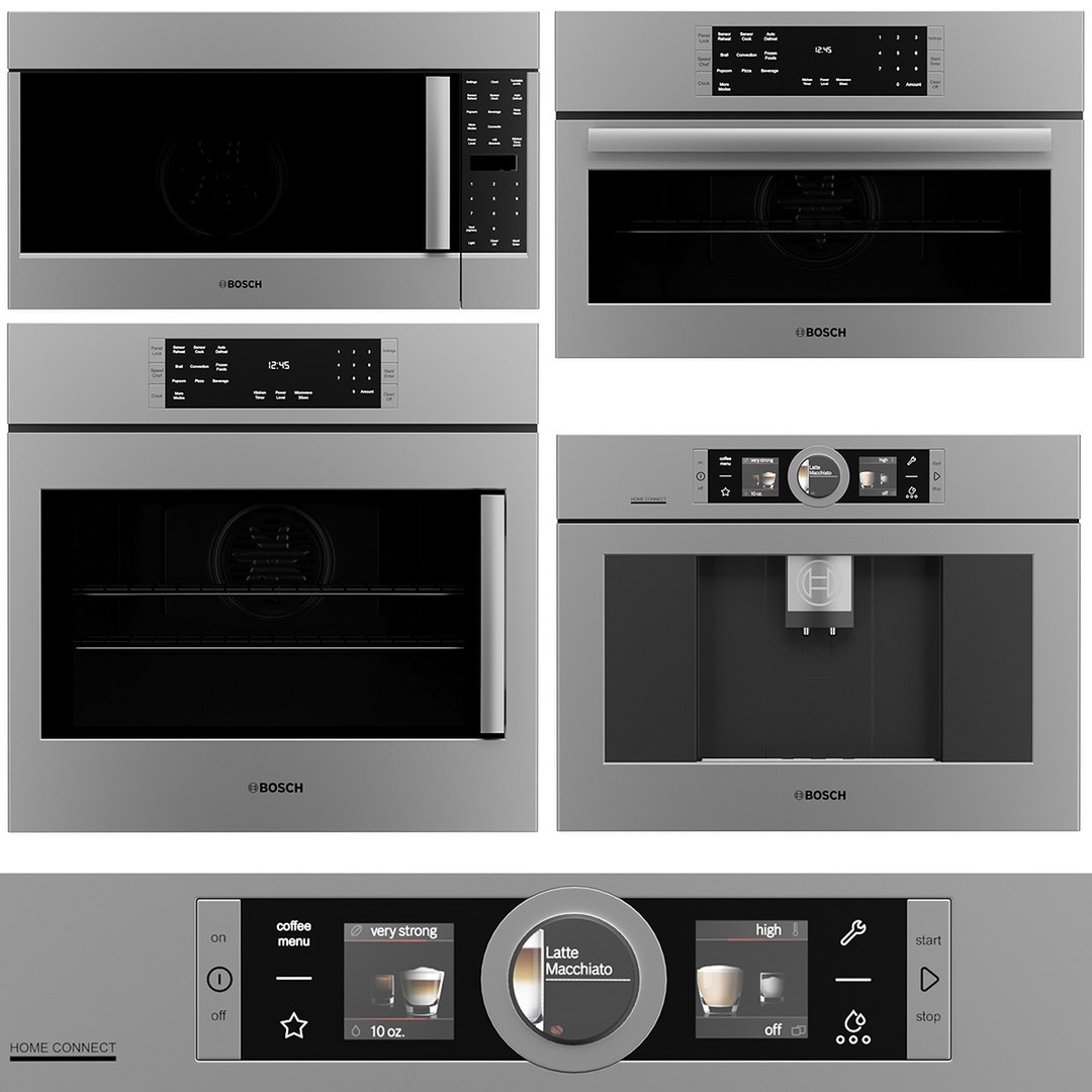 BOSCH Kitchen Appliance Set 3D TurboSquid 2020503