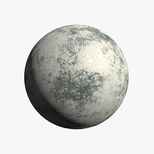 Icy Moon 01 - 8k PBR - Metal and Gloss versions 3D model