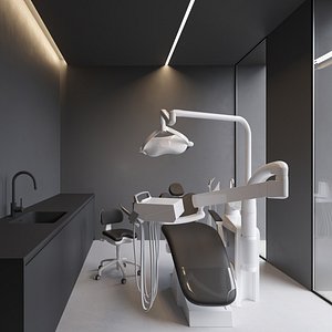3D model dental office interior