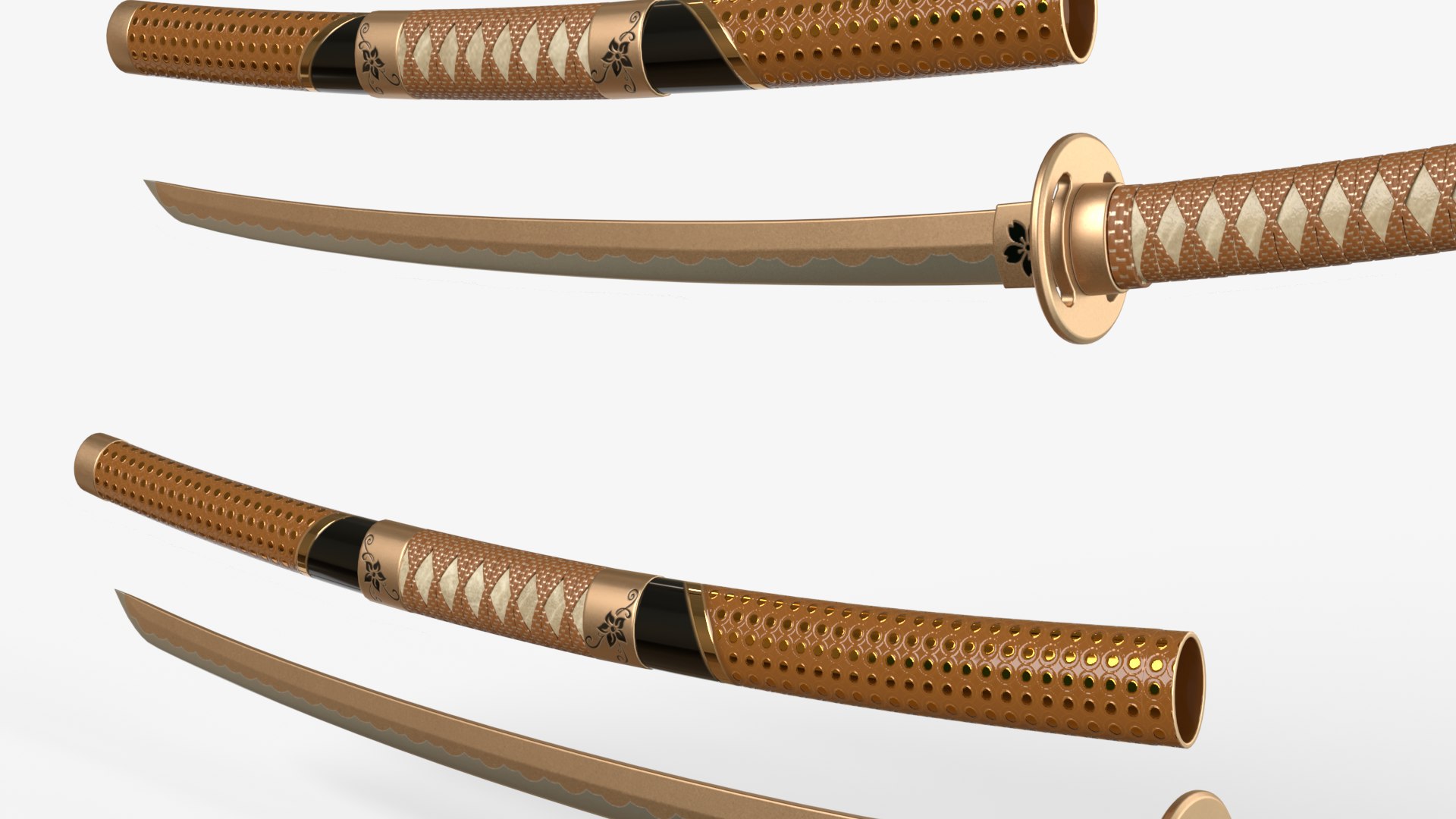 Brown Double Bladed Katana Wakizashi and Stand 3D model https://p.turbosquid.com/ts-thumb/Ej/ivCpS9/IZ/wakizashi6/png/1739400883/1920x1080/fit_q87/4b9285226d799843a2931be52ca87d9931dc824d/wakizashi6.jpg