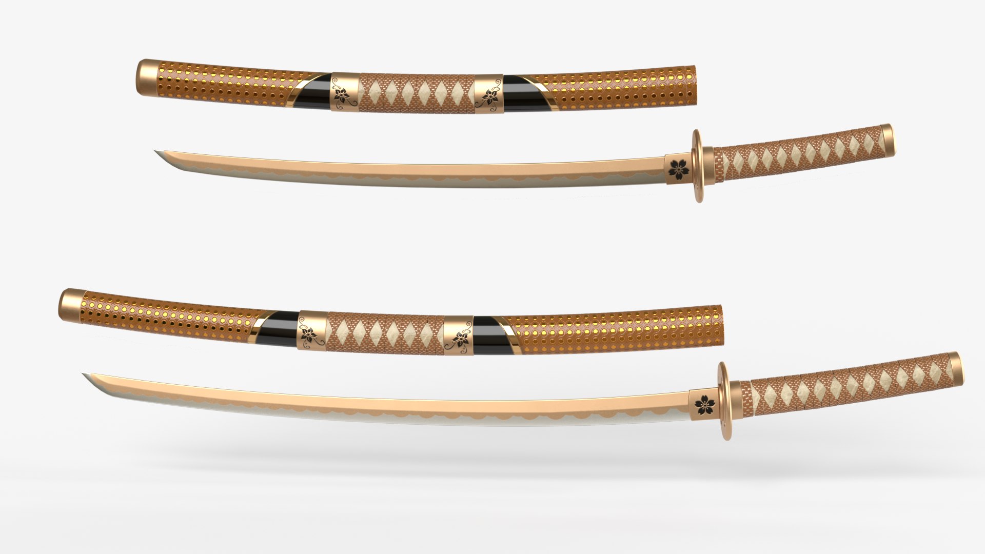 Brown Double Bladed Katana Wakizashi and Stand 3D model https://p.turbosquid.com/ts-thumb/Ej/ivCpS9/nf/wakizashi2/png/1739400863/1920x1080/fit_q87/d2b7f68211cfb0591bcff4a8333967be00e4b557/wakizashi2.jpg
