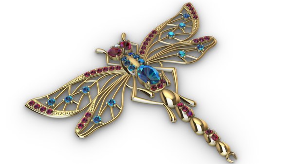 Download Jewelry Dragonfly 3d Model Turbosquid 1701151