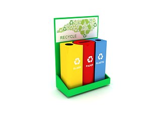 Recycle Bin 3d Model