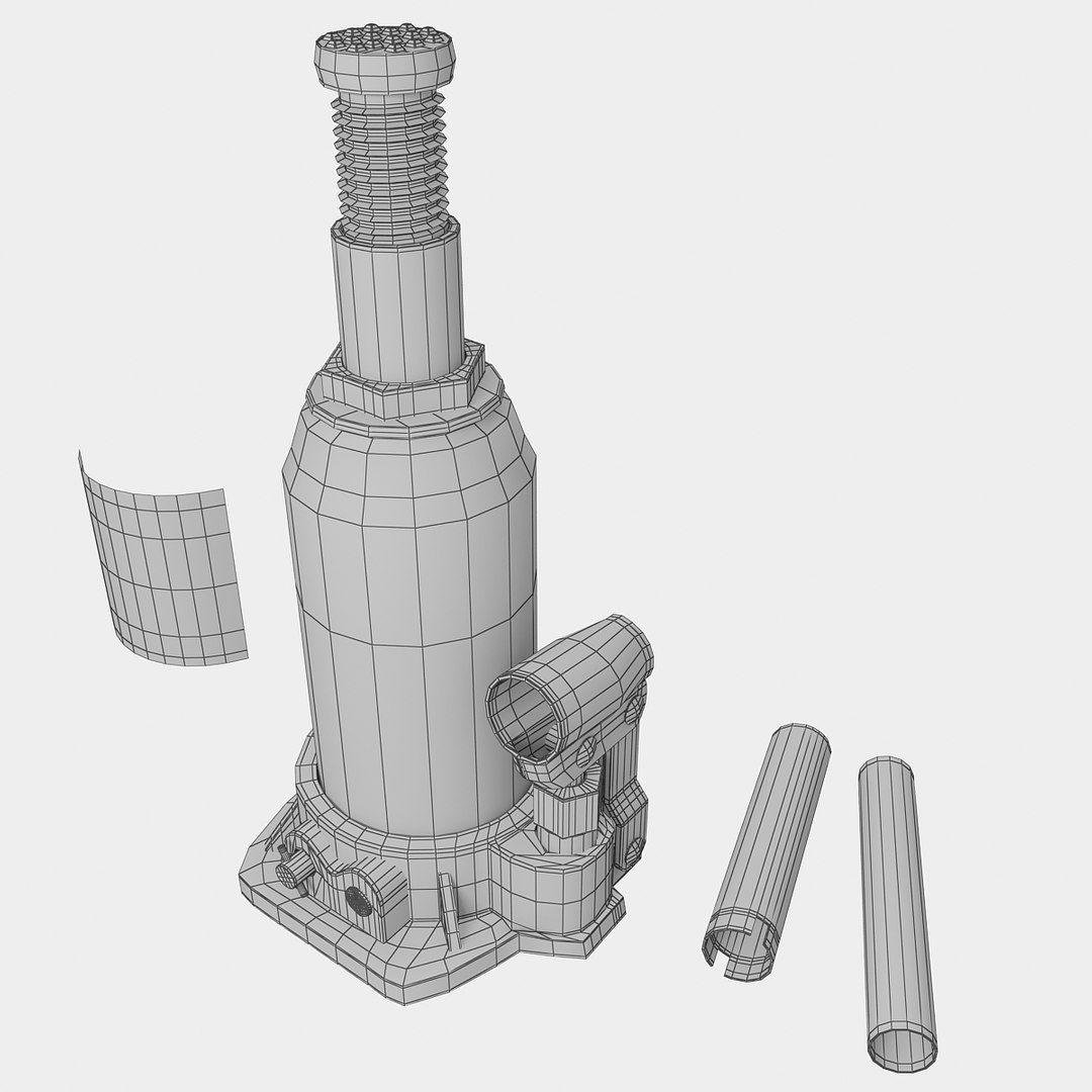 Hydraulic Jack 3d Obj