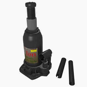 hydraulic jack 3d obj