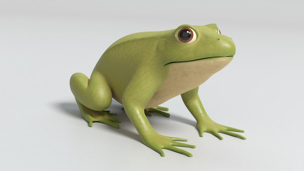 3D model cartoon frog - TurboSquid 1508446