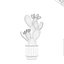 5 Minimalist Ceramic Potted Sansevieria and Calathea Plants - Set 218