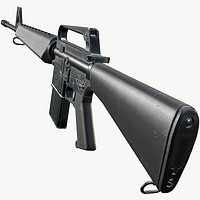 M16A1 (Triple A) PBR Game Ready