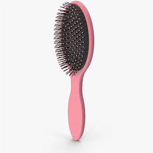 Pink Hairbrush 3D model