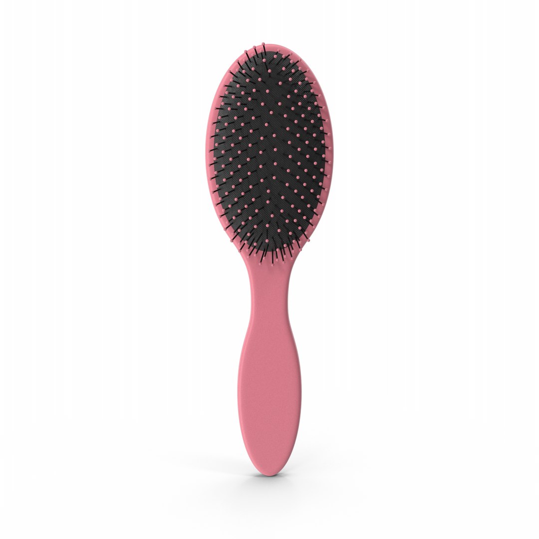 Pink Hairbrush 3D Model - TurboSquid 2156250
