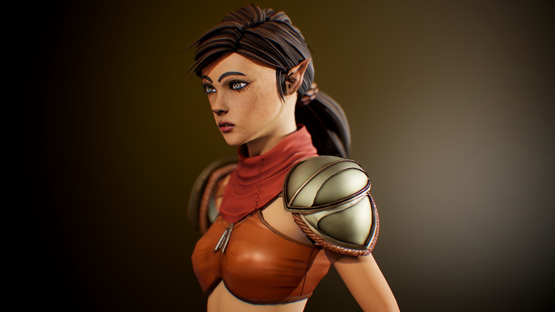 3d Female Warrior 02 Model Turbosquid 2031179