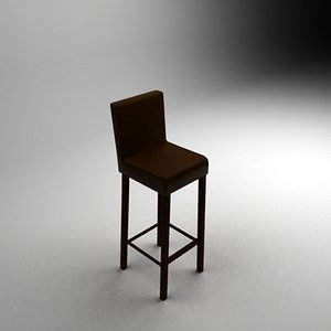 Leather bar chair