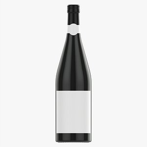 Wine bottle 1L mockup 18 3D model
