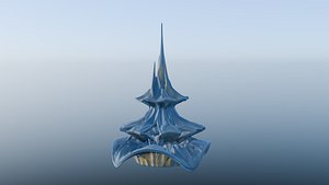 futuristic skyscraper 3D