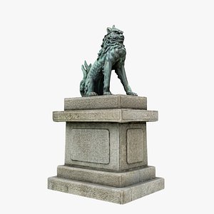 Japanese Animal Statue Scan 02 3D model