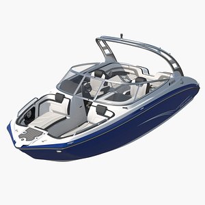 luxury boat yamaha 242 3D model