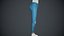 Pantalones vaqueros rasgados azul claro femenino estilo 2