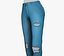 Pantalones vaqueros rasgados azul claro femenino estilo 2