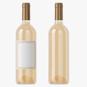 3D Wine bottle mockup 01
