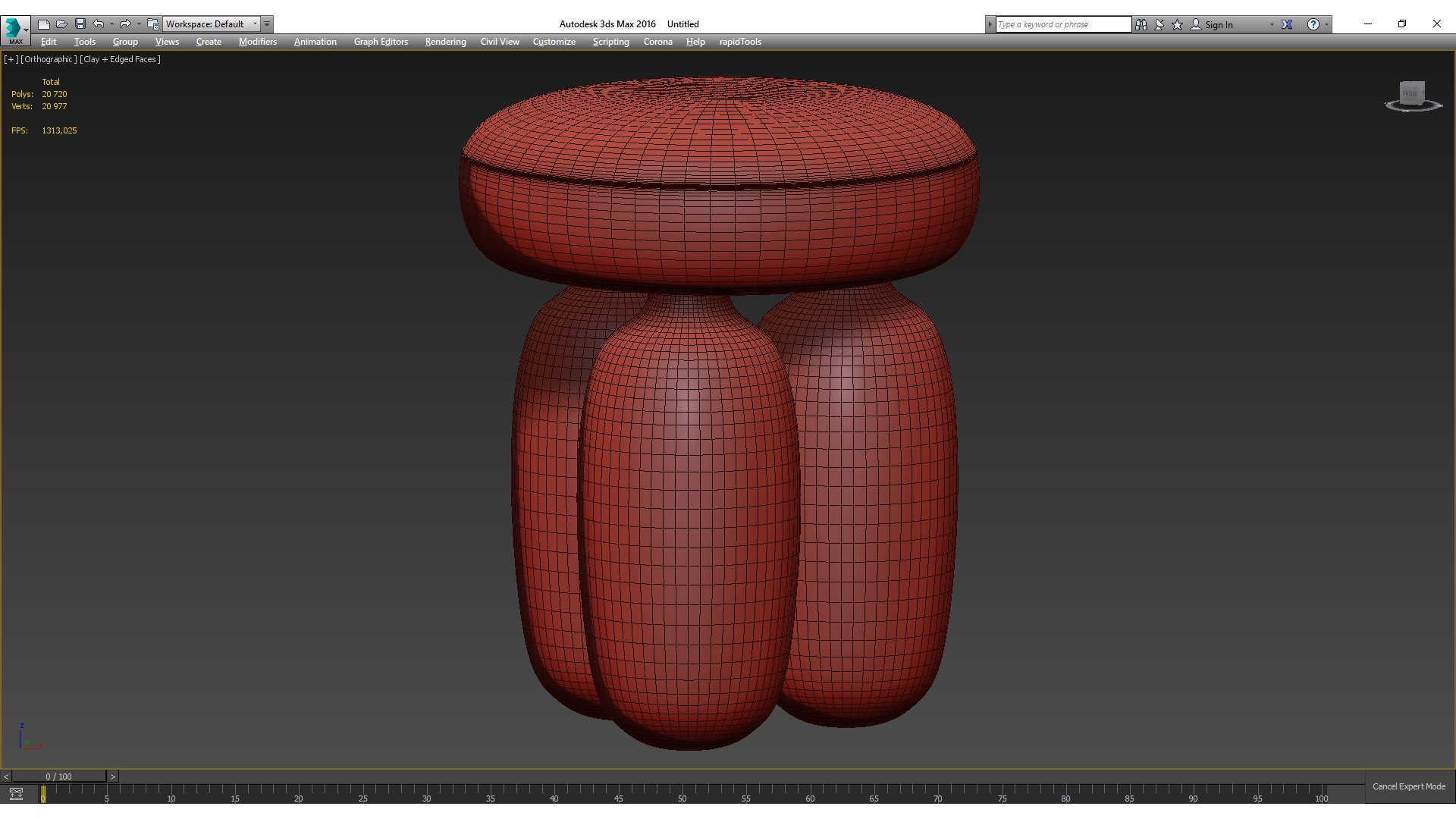 Mathieu Lehanneur - Inverted Gravity Stool model - TurboSquid 2172116