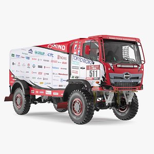 3D model Hino Motors Dakar Rally Truck