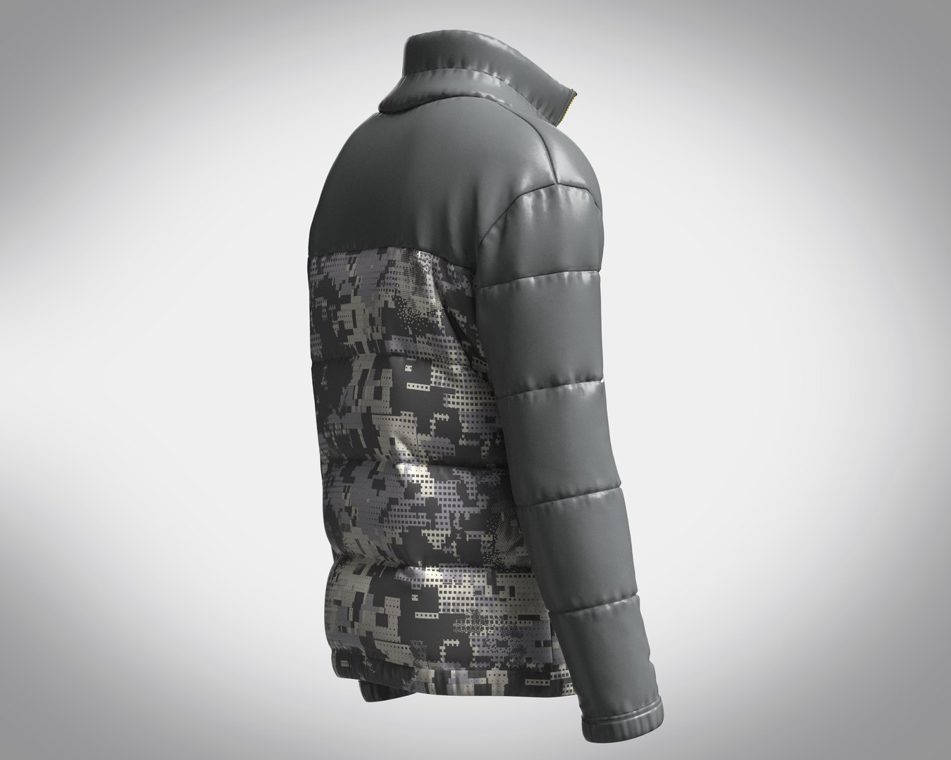 3D Model Puffer Jacket In Camo - TurboSquid 2034270
