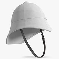 British Colonial Pith Helmet White