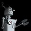 Estilo dos desenhos animados 1950 "s robot robô ps