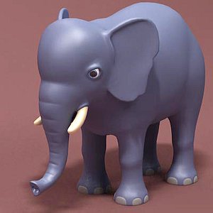 3d cartoon elephant
