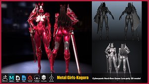 3D Metal GirlsKagura model