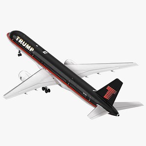 3d donald trumps private boeing 757
