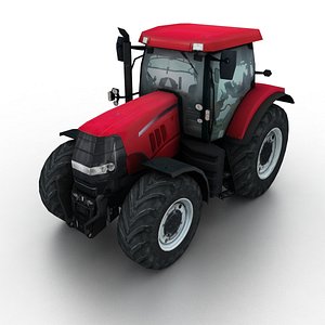 red tractor 3D