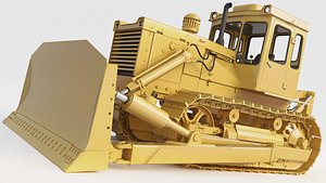 3D bulldozer staliniec t130