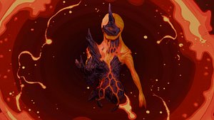Infernal Guardian The Magma Behemoth Low-poly