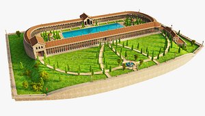 Hadrians Villa model model