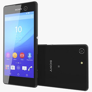 realistic sony xperia m5 3d model
