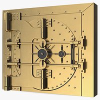 Round Vault Door Bronze