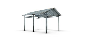 3D Metal shed model