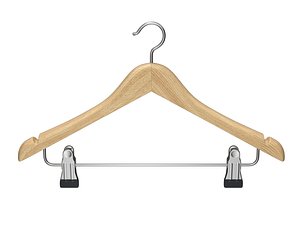 3D hanger cloth clips model